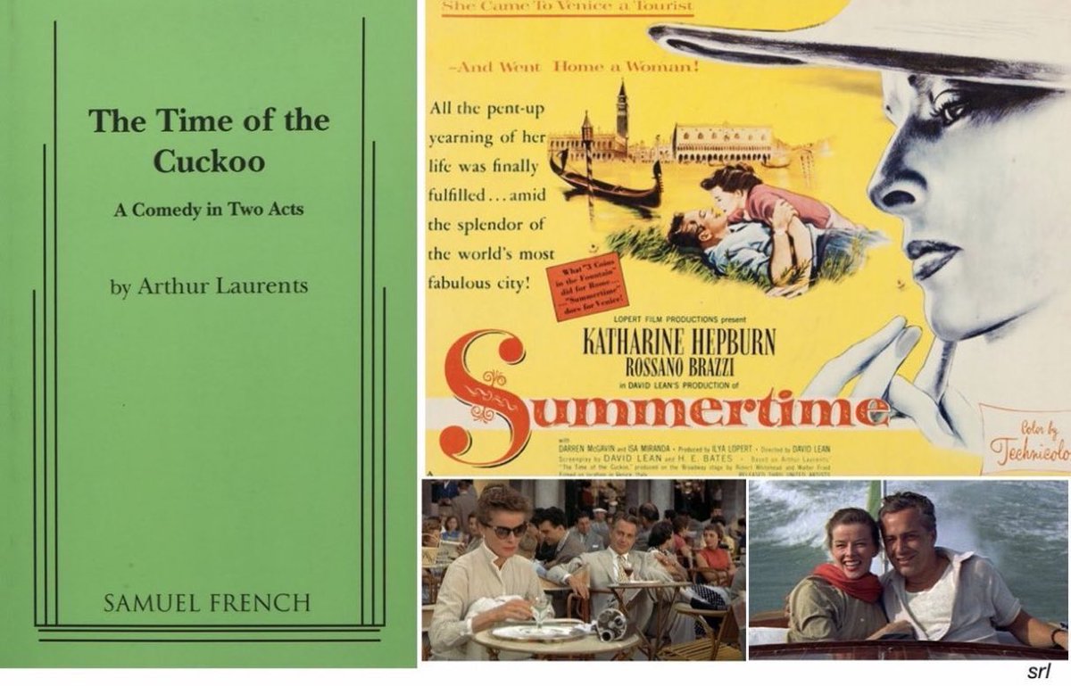 10:05am TODAY on @TalkingPicsTV

The 1955 #Comedy #Romance #Drama film🎥 “Summertime” (aka “Summer Madness”) directed by #DavidLean & co-written with #HEBates

Based on the 1952 play🎭 “The Time of the Cuckoo” by #ArthurLaurents

🌟#KatharineHepburn #RossanoBrazzi #DarrenMcGavin