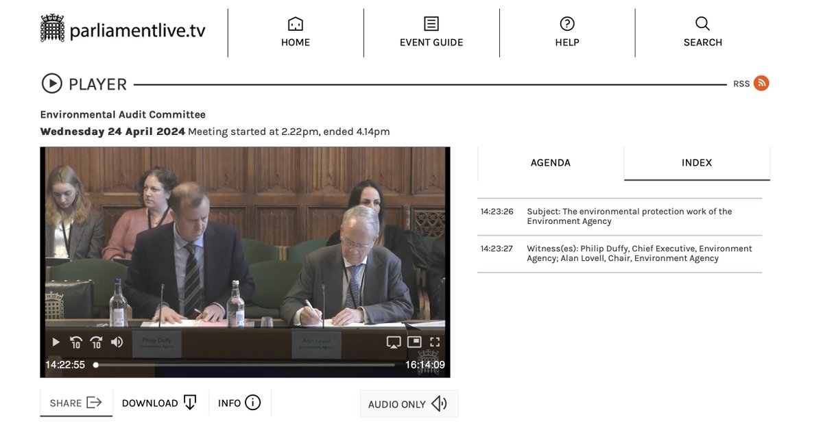 So @EnvAgency bosses tell parliament that WCs are 'significantly behind' on meeting legally binding environmental targets. Commitents agreed in 2020 that need to be completed by 2025, like the 105 projects @thameswater admit they now won't deliver. And the EA does what exactly?