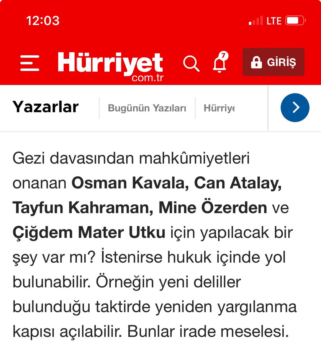 Yeniden #GeziTutsakları 'nın tamamen siyasi tutsaklar olduklarının itirafi! @RTErdogan @RTEdijital @abdulkdir_selvi @AYMBASKANLIGI @yilmaztunc @TC_HSK @AliYerlikaya @fahrettinaltun @Akparti @MHP_Bilgi @tipgenelmerkez @gelecekicinbiz @herkesicinCHP