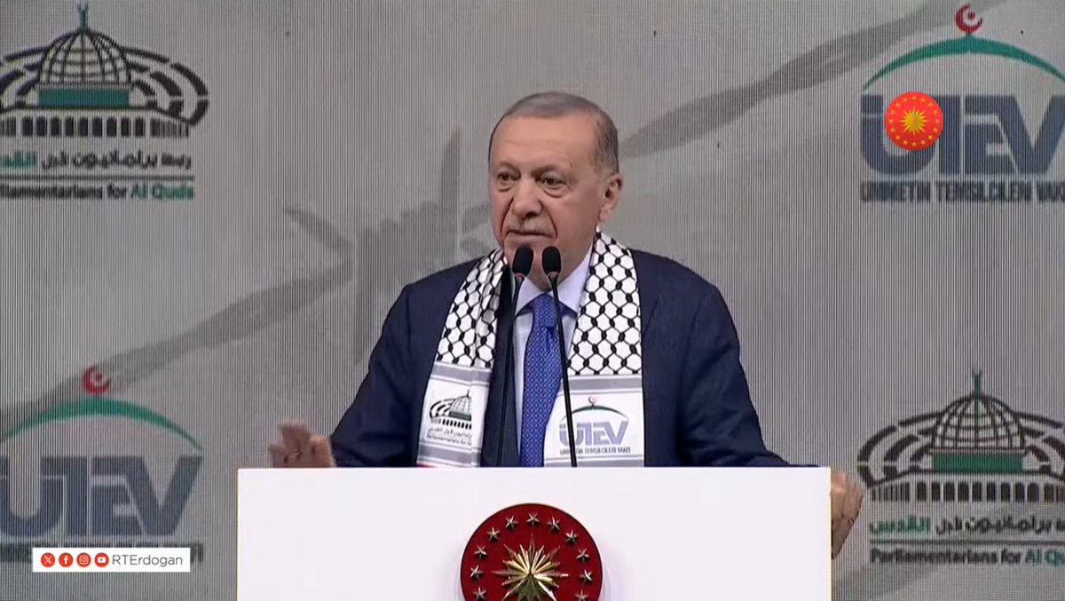 🔴 SON DAKİKA | CB Erdoğan: 'Duam şu; Ya Rabb, Kahhar ismi şerifinle tecelli ederek başta Netanyahu olmak üzere bu siyonistleri kahru perişan eyle.'