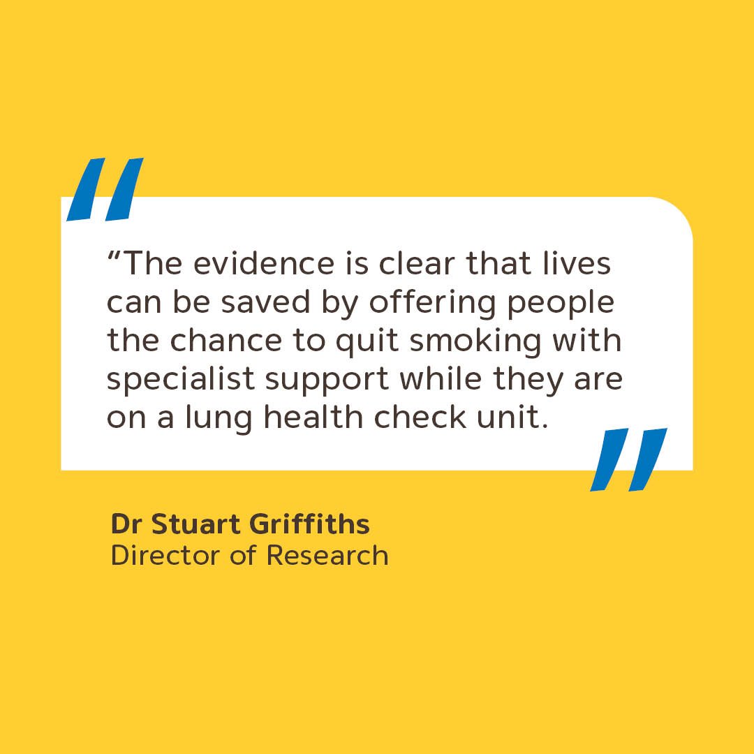 📰New research shows that offering stop smoking support alongside the national lung screening programme has the potential to save lives. Evidence from @YESSstudy demonstrates people are likely to take up the offer of support and quit smoking as a result. yorkshirecancerresearch.org.uk/news/stop-smok…