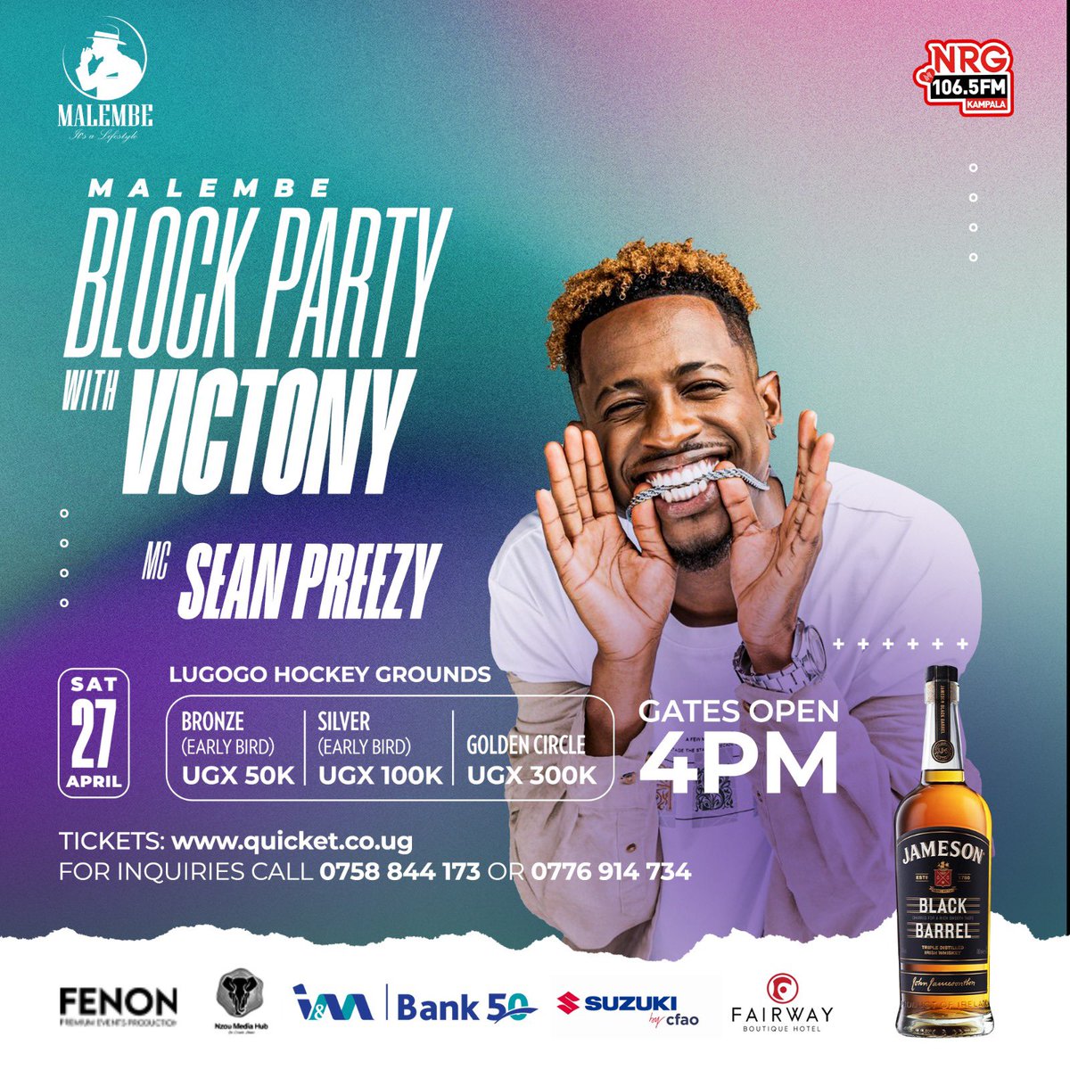 See you’ll tomorrow at Lugogo Hockey Grounds for the #VictonyBlockParty🔥🔥,gates will open at 4PM😎