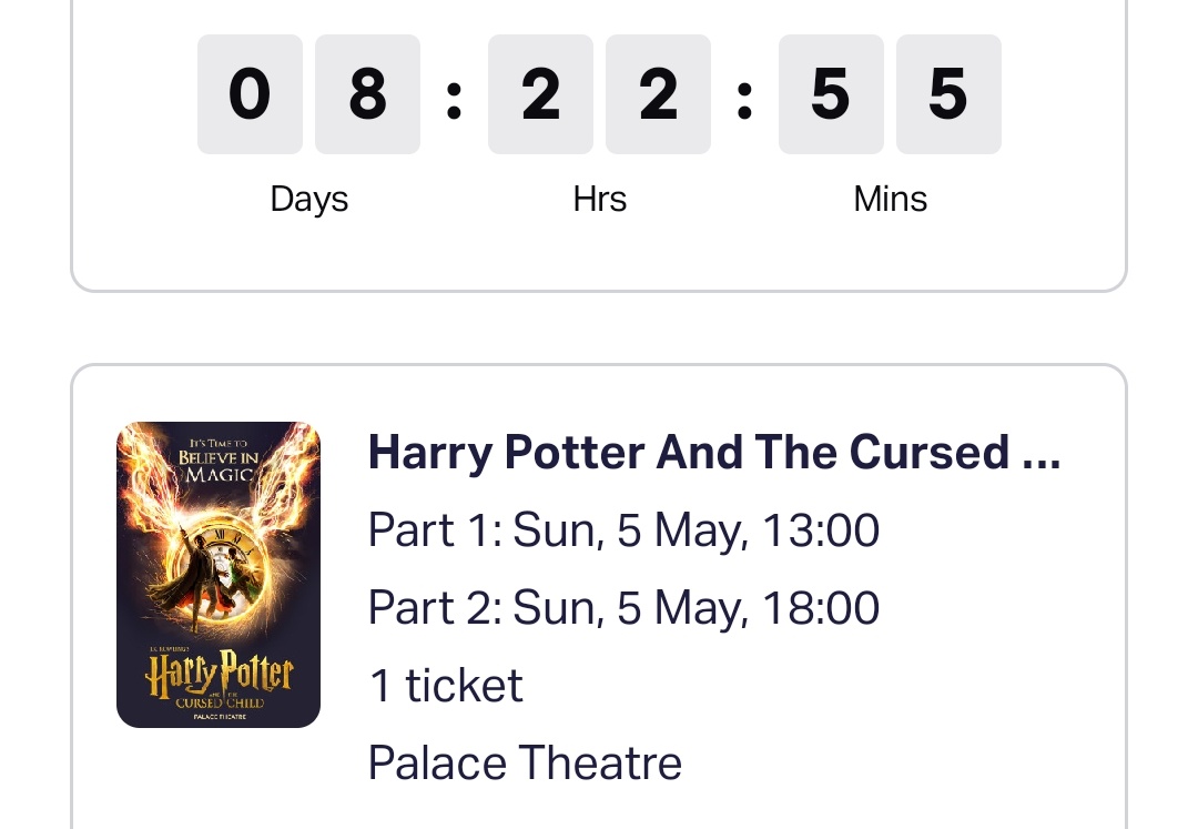 Finally won the @CursedChildLDN lottery 🙌 😄