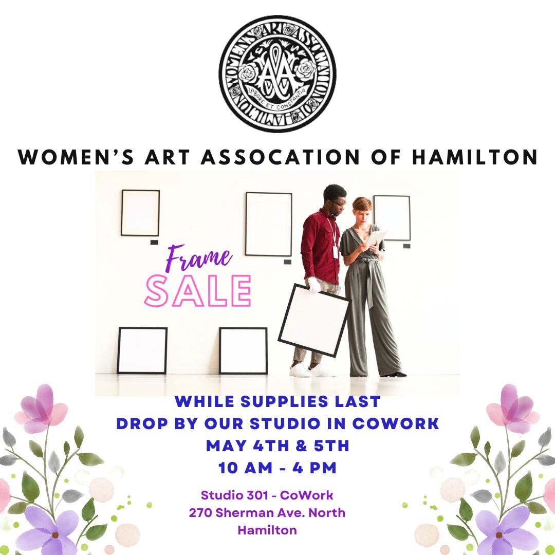 Drop by CoWork during next week's Doors Open Event at the Cotton Factory.  We will have many happenings like this frame sale. #artists #arts #sale #cowork #hamiltonontario #doorsopen