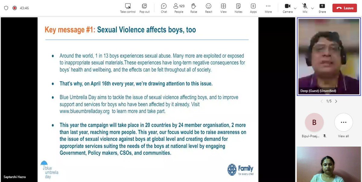 CRY and project partner Praajak conducted an insightful webinar on a crucial but often overlooked issue: protecting boys and ending violence against them, including sexual violence. Read more here: facebook.com/share/p/EKiHc8…