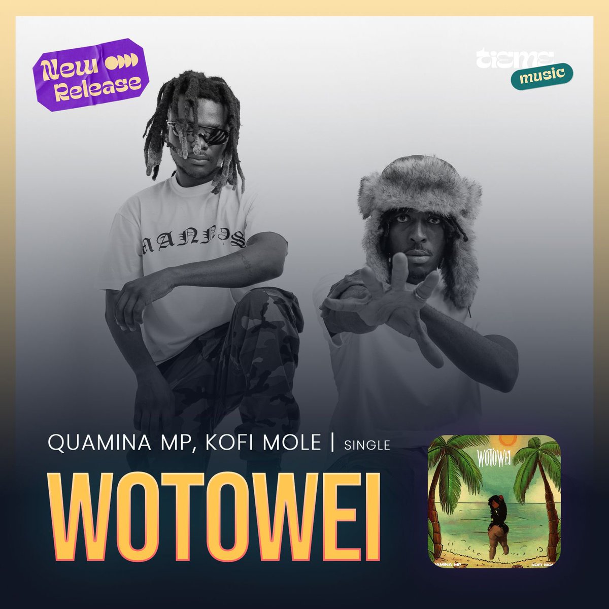 Get ready to turn up the volume! #QuaminaMP and #KofiMole We can only imagine the magic they've cooked up this time around. song.link/i/1741390035 #Wotowei - it's about to be a banger!