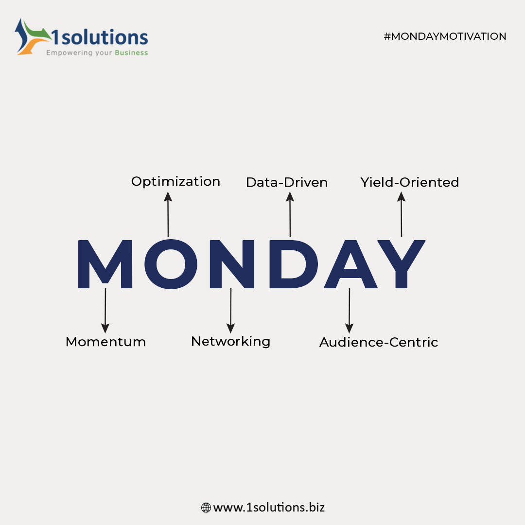 Our Monday Motivation tips inspire productivity and success. Let's make every Monday the beginning of another winning week.
.
.
.
.
#MondayMotivation #MotivationMonday #NeverGiveUp #SuccessMindset #PositiveVibes #BelieveInYourself #StartStrong #1solutions