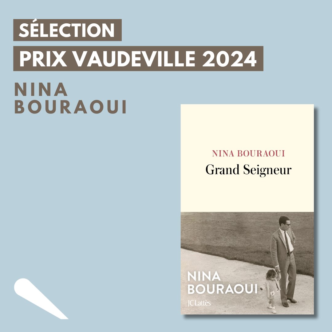 📣 𝑮𝒓𝒂𝒏𝒅 𝑺𝒆𝒊𝒈𝒏𝒆𝒖𝒓 est sélectionné pour les prix Marcel Pagnol 2024 et Vaudeville 2024. Félicitations à Nina Bouraoui !