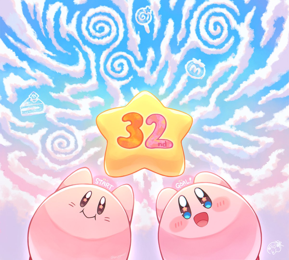 カービィ32周年お誕生日おめでとう！！🎉🎊✨ これからもずっとずっと