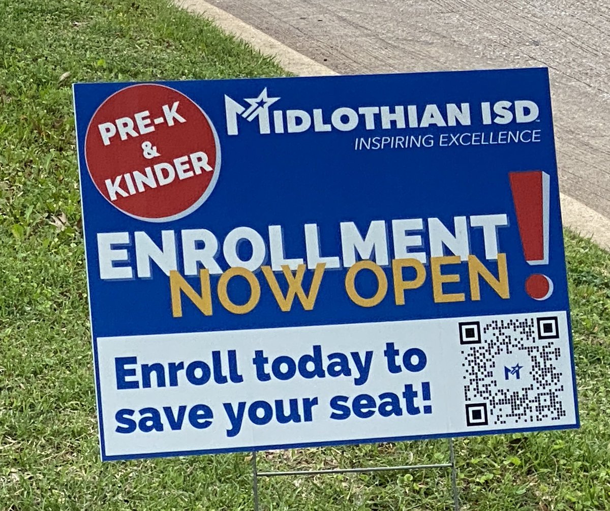 2024-2025 Pre-K and Kindergarten enrollment for Midlothian ISD continues. Enroll today to save your seat!! We are excited to welcome the Class of 2037! #MISDProud #InspiringExcellence.