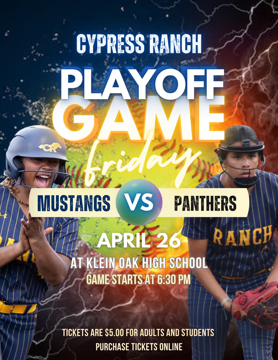 Big game tonight at Klein Oak. We hope to see you there. Bring the energy!!! Ticketing info: kleinisd.hometownticketing.com/embed/event/77…