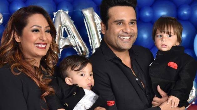 #KashmeraShah has expressed her joy at their family’s reunion with #Govinda, “Arey hum sab kitne khush hai aap dekho, media bhi, hum sab khush hai.” When asked if she took Govinda's blessings by touching his feet: “Obviously. He's always been sweet”