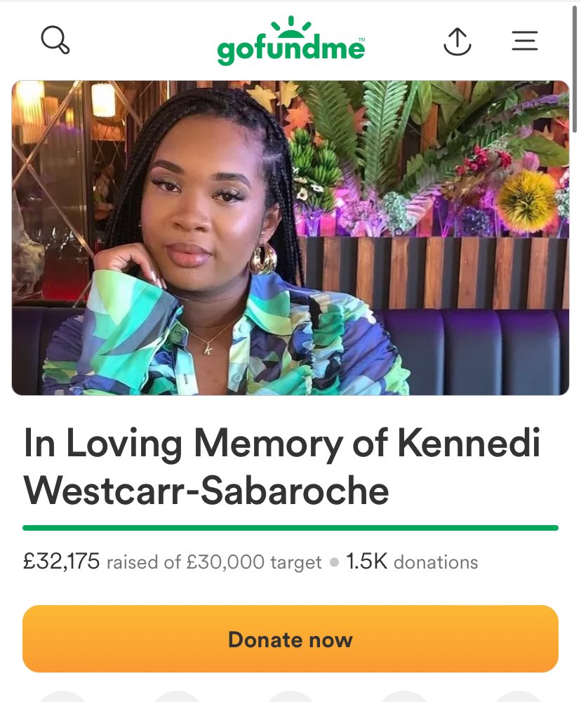 30k+ has been raised within FIVE DAYS? Thank you so much to everyone who has shown support! You can still donate! Even if it’s £5 it will help the family 🙏🏾 🤍 gofundme.com/f/in-memory-of…