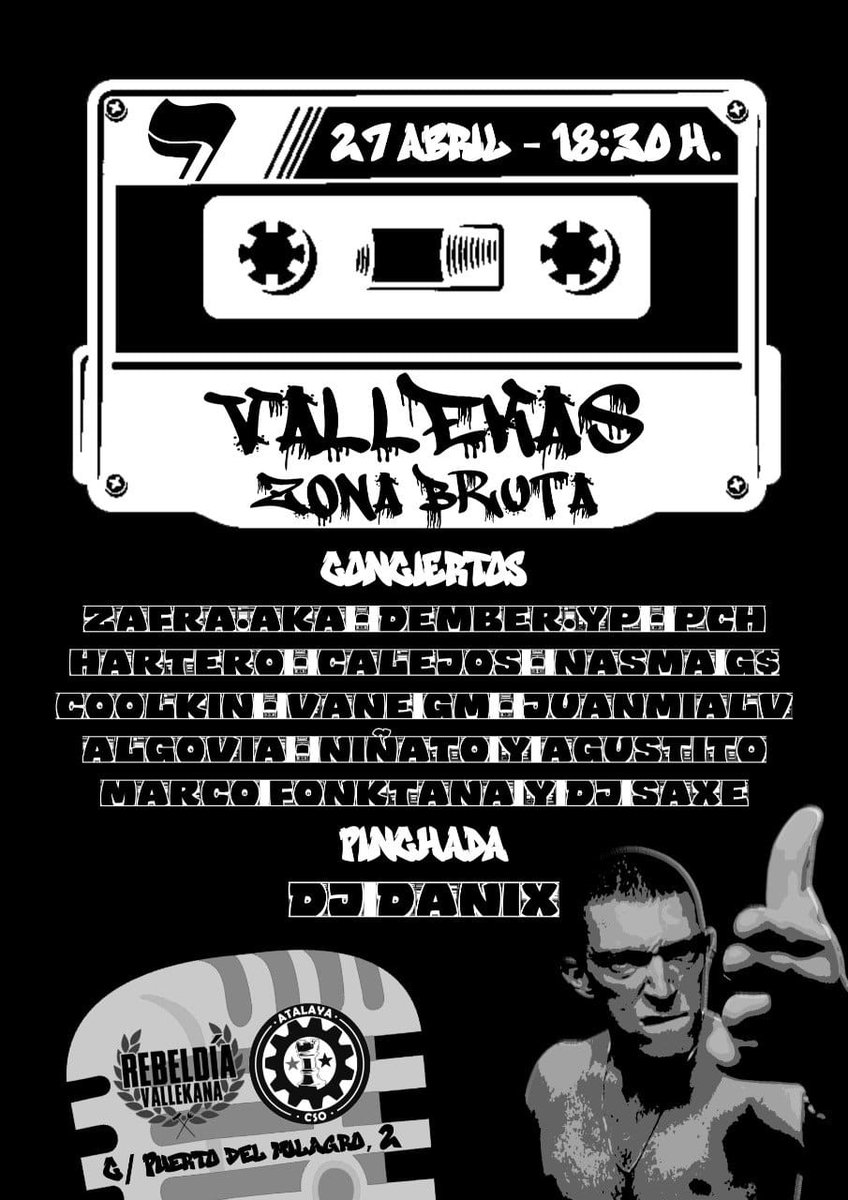 cls4d4's tweet photo. 🎤🎶 Este sábado tenemos hip hop party en CSO Atalaya de Vallekas con #NiñatoyAgustito #DJSaxe #MarcoFonktana y muchos más, vamos a gozarlo!!! ✊🏾❤️
@Ni8atoCLS @AgustitoCLS @djsaxeokp @Marcofonktana2 https://t.co/xo2ik9EhP4