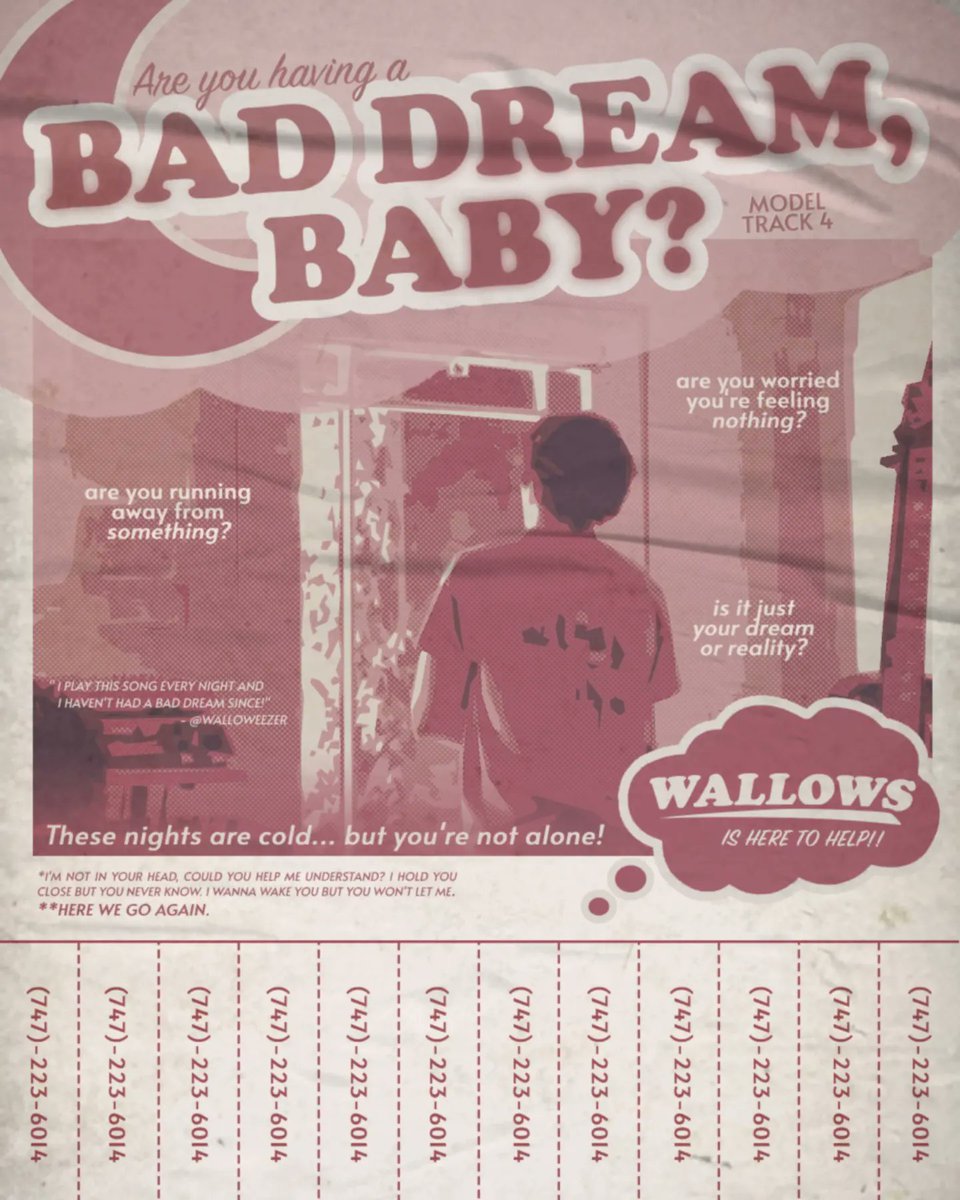are you having a bad dream, baby? wallows is here to help! 💭