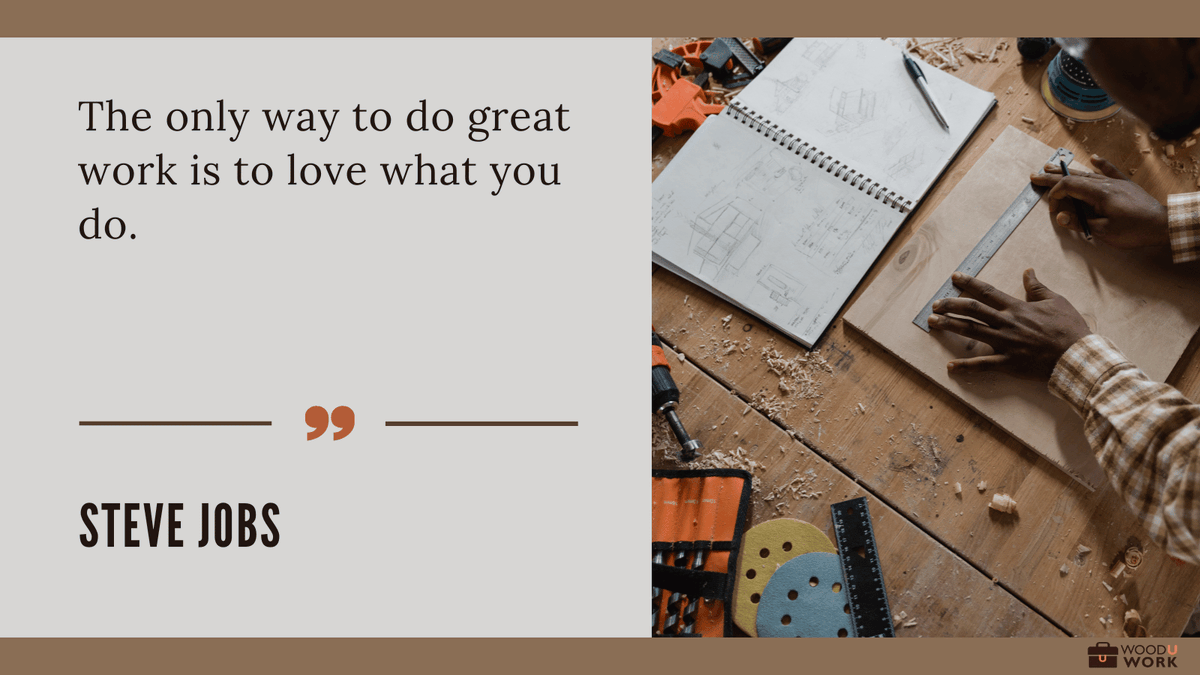 Chisel your way to the top with a career in woodworking. Wooduwork is your pathway to excellence. wooduwork.com #wood #ChiselToTheTop #PathwayToExcellence
