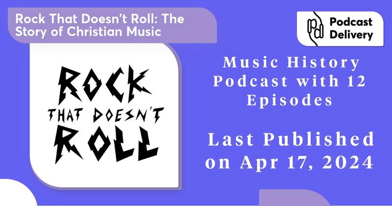 Explore the captivating journey of Christian music's evolution and its impact on culture. Rock That Doesn't Roll encapsulates the rise of contemporary Christian music through personal narratives, probing interviews, and a dash of humor. From @prx. #podcastdelivery