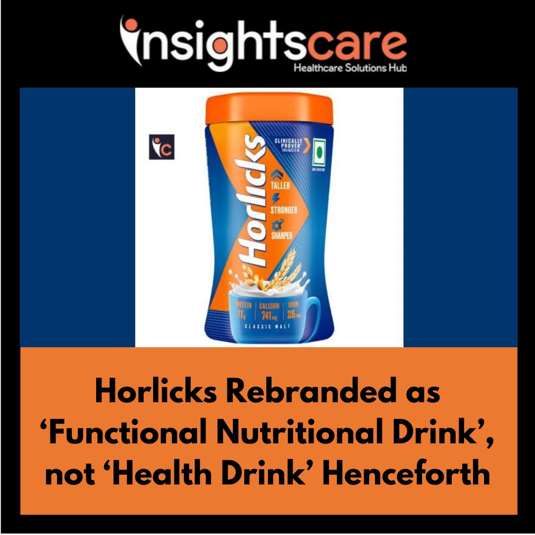 Horlicks Rebranded as ‘Functional Nutritional Drink’, not ‘Health Drink’ Henceforth

Read More: cutt.ly/Sw6L3SyI

#Horlicks #FunctionalNutrition #HealthDrink #Wellness #Nutrition #HealthyLiving #FunctionalFood #HealthAndWellness #InsightsCareIndia