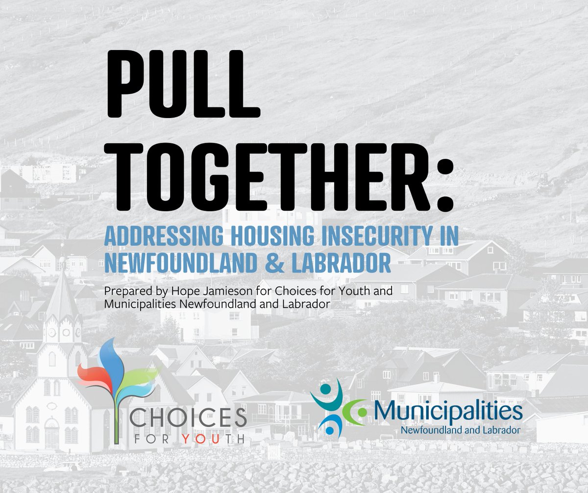 The next key recommendation from @choicesforyouth and @municipal_nl’s new report 'Pull Together: Addressing Housing Insecurity in Newfoundland and Labrador' is the need for further investment in mental health and wrap-around supports 🧵