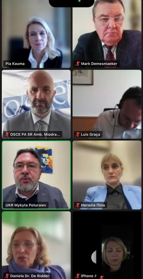 Special Committee of the OSCE PA Support Group for Ukraine discussed the support for Ukraine. I called for the adoption of a resolution on the Putin’s illegitimacy during the summer session. This summer session of the @oscepa will take place in Bucharest without Russians.