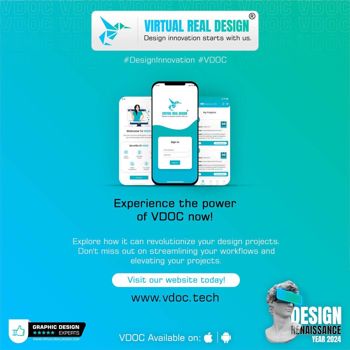 Transform your Graphic design game with VDOC! From real-time chat to organized briefcases, we've got you covered. Stay on track, stay connected, and succeed together. 💼🚀
#VirtualRealDesign #VDGD #VRDRooms #DesignRenaissanceYear2024 #ProjectManagement #TeamCollaboration