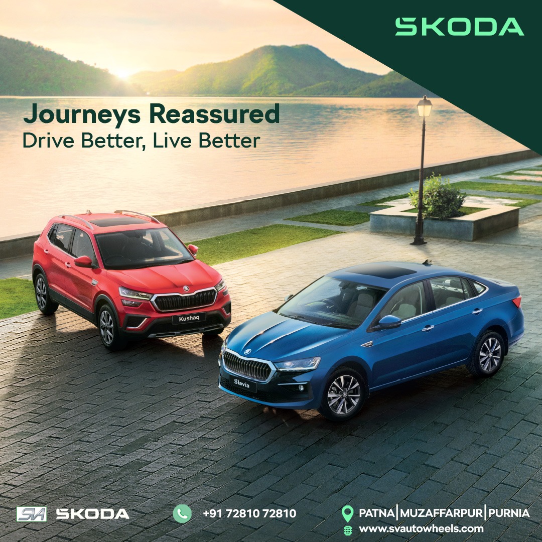 Journeys Reassured 
Drive Better, Live Better

Book your test drive today.
For more info,
Come visit us or contact us:7281072810

Plot No 204, Survey No 203, Bailey Rd, Saguna More, Patna, Bihar 801503

#SVASkoda #skodadealer #skodalovers #SkodaIndia #SkodaSlavia #SkodaKushaq