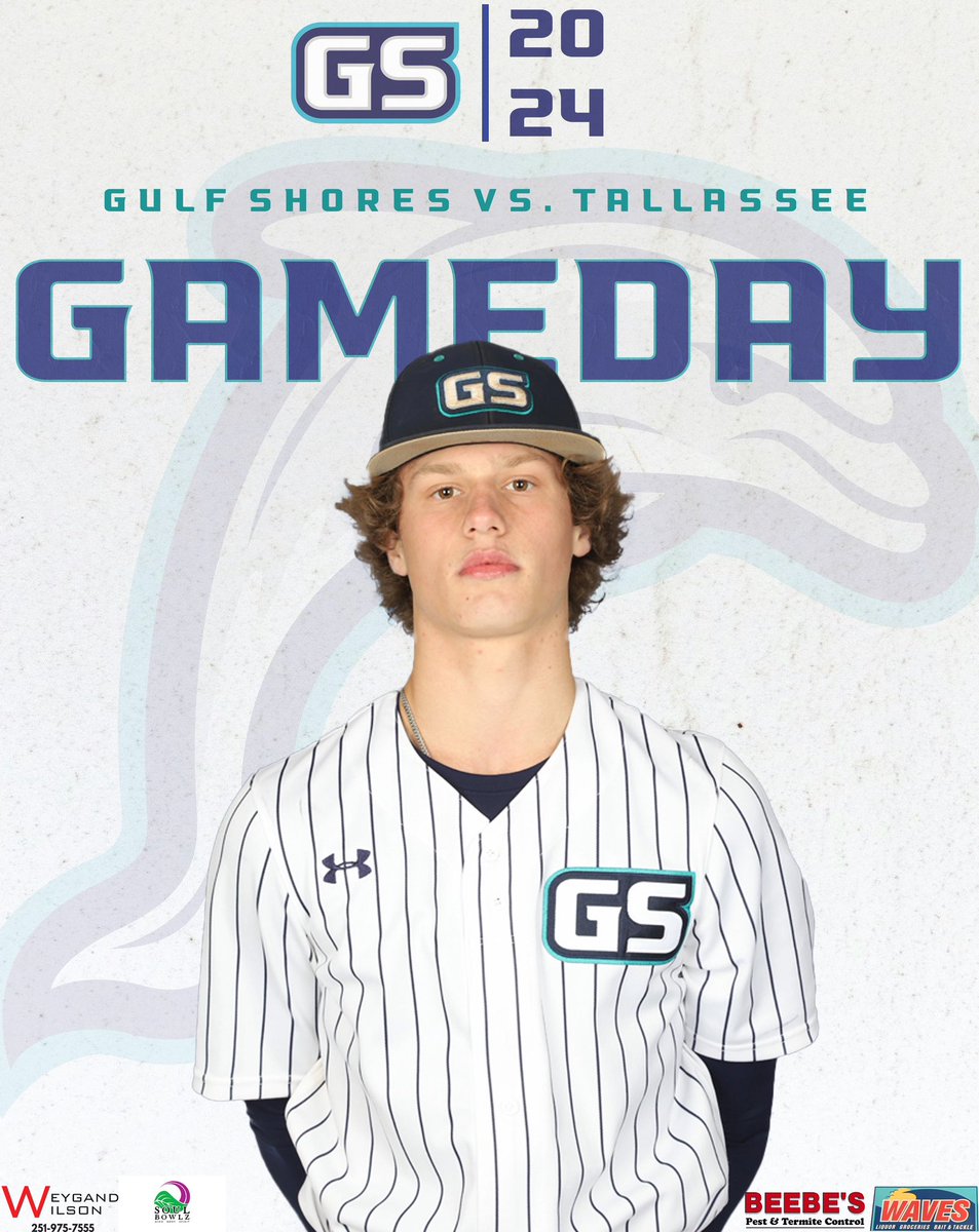 🔥PLAYOFF BASEBALL!!🔥 The Gulf Shores Dolphins are set to take on the Tallassee Tigers in Round Two of the AL State Playoffs!

5A Tallassee (17-8) 🆚 5A #3 Gulf Shores (27-10) 

🗓 4/26 Friday   

⏰ Game 1 5:00pm; Game 2 7:30pm

📍 Southside Middle School (Tallassee, AL)