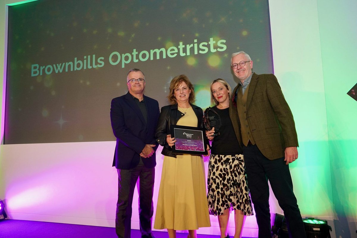 A huge congratulations to Brownbills Optometrists who won the Practice Team of the Year Award at the recent SightCare Conference.

We spoke to them about their achievement: buff.ly/3UgCwrF