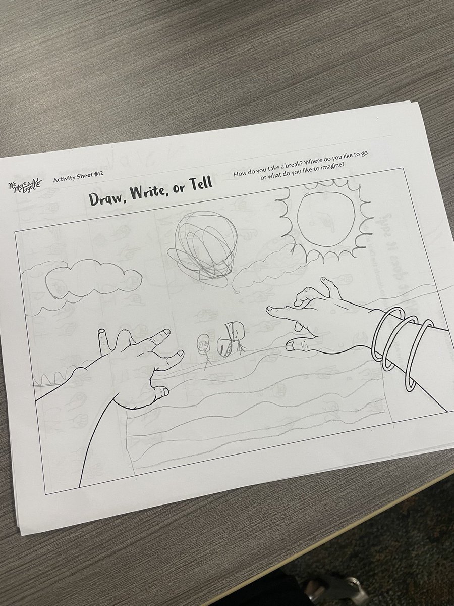 2nd and 3rd graders read “We Move Together” and learned some sign language in a decoding activity. We also discussed the importance of taking breaks and how we like to take breaks differently! #disabilitybookweek #ItsWorthIt #librarylife