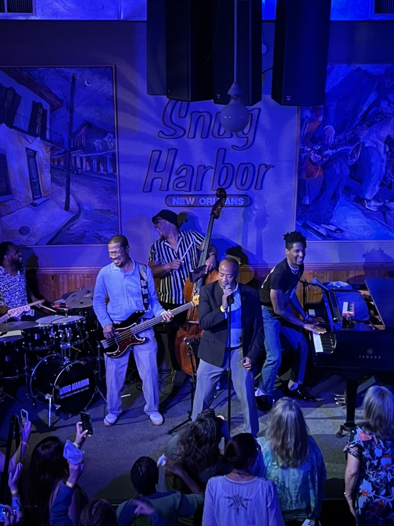 I'm counting on Jon Batiste bringing his father and uncle onstage at Snug Harbor last night to carry me at least halfway through the summer Malaise.
