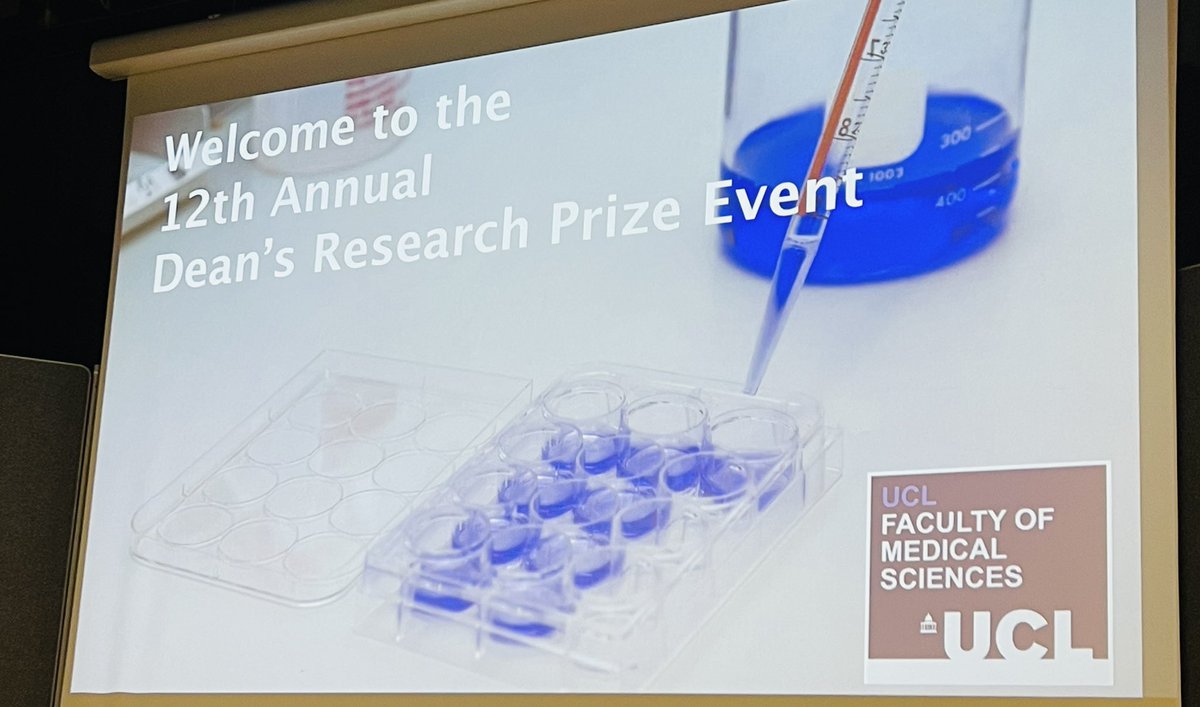 Excited for the kick off of the 12th Dean’s Research Prize Event! So many interesting speakers lining up and many very impactful posters as well 🧫 🧪 🔬 @uclmedsci @UCLDivofSurgery 👇🏼
