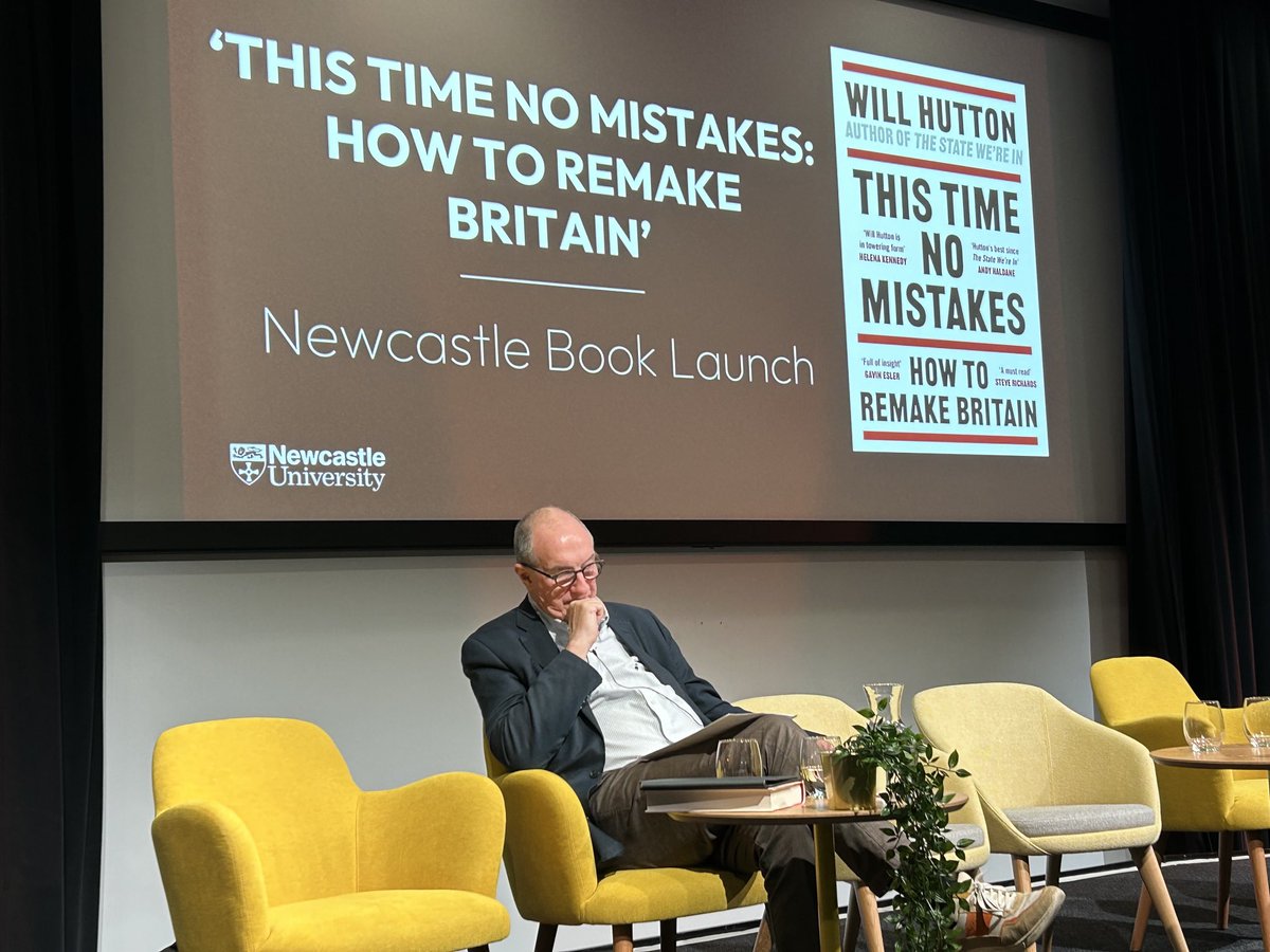 Delighted to welcome ⁦@williamnhutton⁩ launching his timely and thought-provoking new book ⁦@insights_ne⁩ ⁦@UniofNewcastle⁩ A compelling case for #ProgressiveLiberalism and #EthicalSocialism with an agile state.