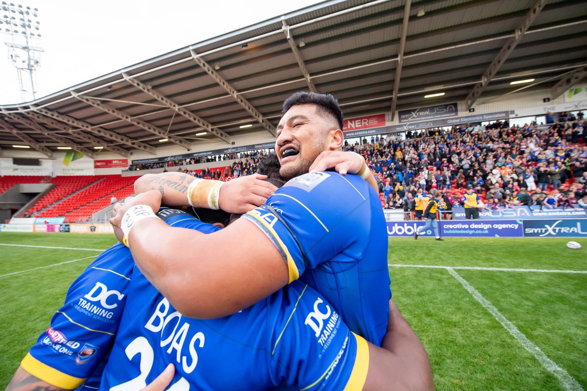 🙏 @albievete will be leading the teams out at today's game against @DewsburyRams. Albie is heading back home to New Zealand shortly and we ask all Dons fans to join us in showing our appreciation for his contribution to our promotion last season. 👏 #COYD