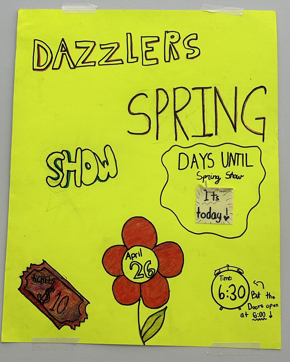 Today is the day! Dazzler Spring Show is set for Friday at 630. See you at the Summit! ⁦@SharonBedolla⁩ ⁦@SummitTrailAP⁩ @_stms233