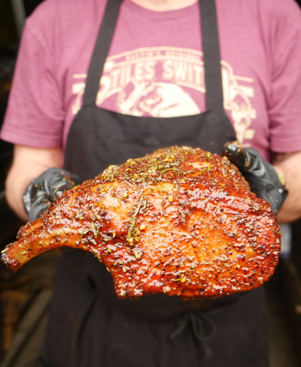 #Friday🔥 THE SMOKED FRENCHED BONE IN PORK CHOP with Rosemary, Thyme, & Honey Glaze is back on the daily specials board today! Grab it by the plate w 2 sides of your choice or “a la a carte.” It’s a great cut! #TexasBBQ #BBQ #AustinTexas #ATX  #SmokedMeats #AustinEats #Barbecue