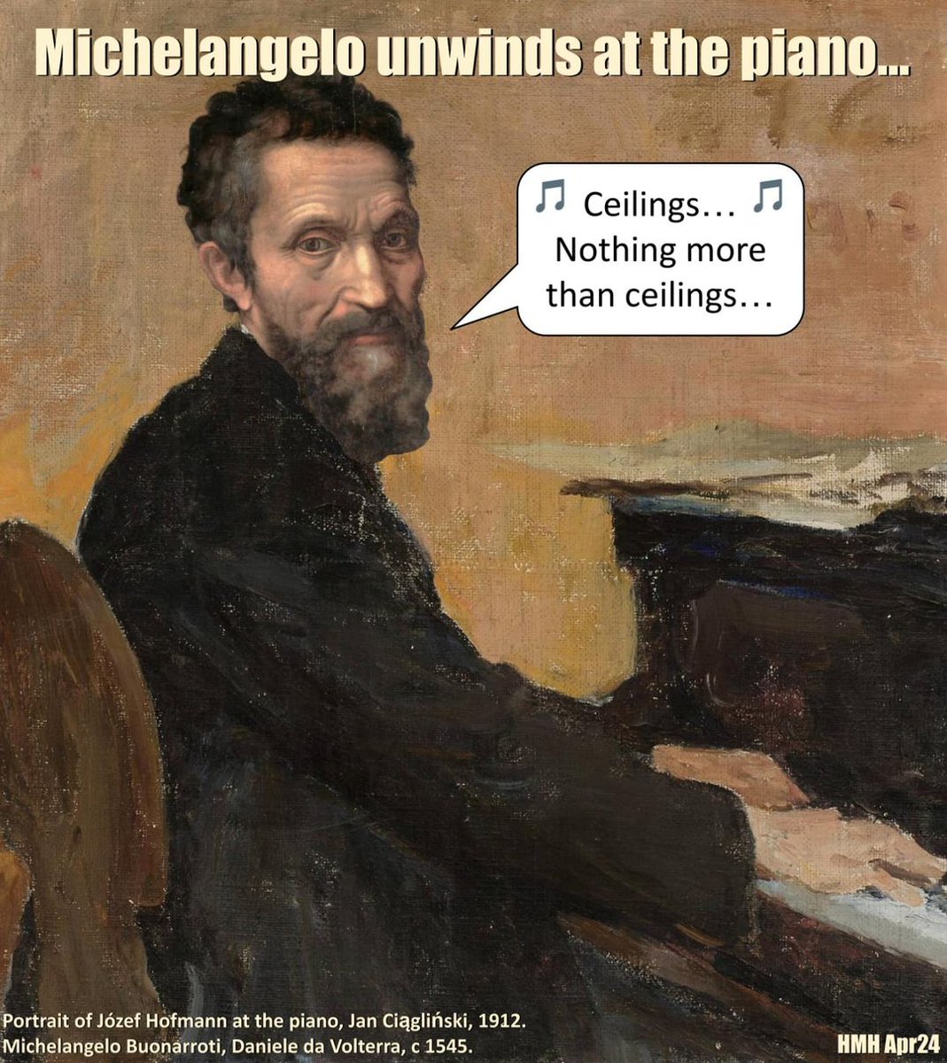 Michelangelo unwinds at the piano...
facebook.com/groups/4255460…