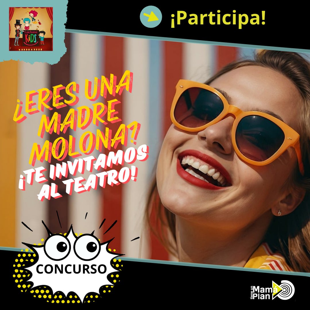 🤱👩‍🦱👩‍🦳💃🏃‍♀️🦸‍♀️👩‍✈️🤹‍♀️
¡Buscamos a las mamás más molonas de Madrid!

🙋‍♀️¿Eres una mamá molona? ¡Pues <a href="/mamatieneunplan/">Mamá tiene un Plan</a> y <a href="/TeatrosLuchana/">Teatros Luchana</a> te invitan al teatro!
📲 Hazte una foto molona y envíanosla antes del 5/05 a: mama@mamatieneunplan.com
ℹ️ mamatieneunplan.com/c1075-concurso…
