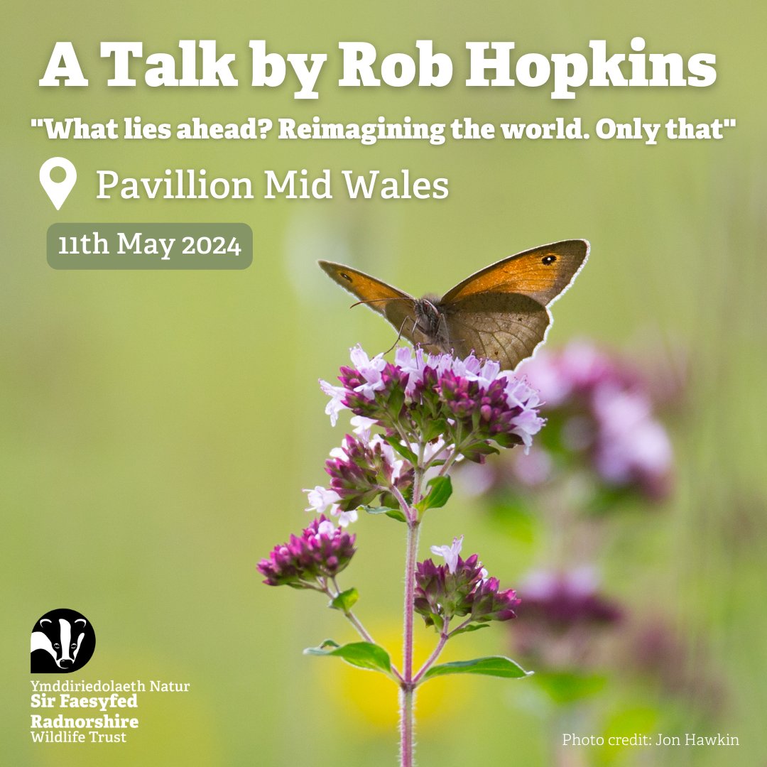 Struggling to stay positive about the future of our natural world?  📢 'Talk only' tickets now available for Rob Hopkins talk as part of our 'Taking Action in a challenging time' event! Grab your tickets 👉 eventbrite.co.uk/e/788914262797