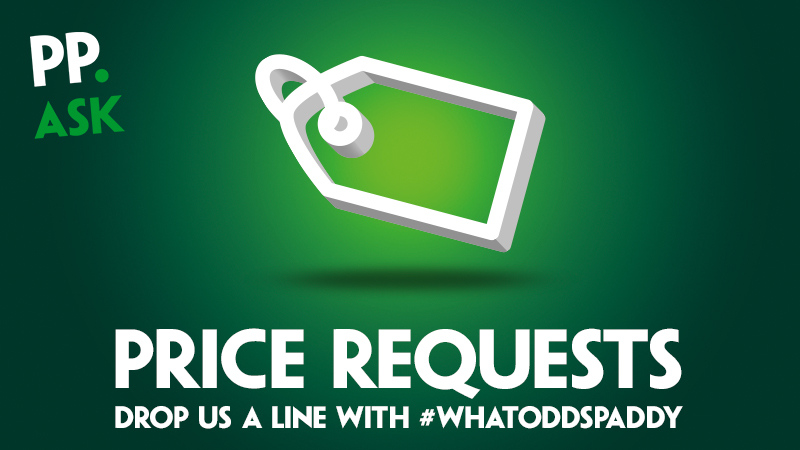 Can't find the market you're predicting? We're here to help! Tweet or DM us and we'll take a look and see if we can offer a price on it!