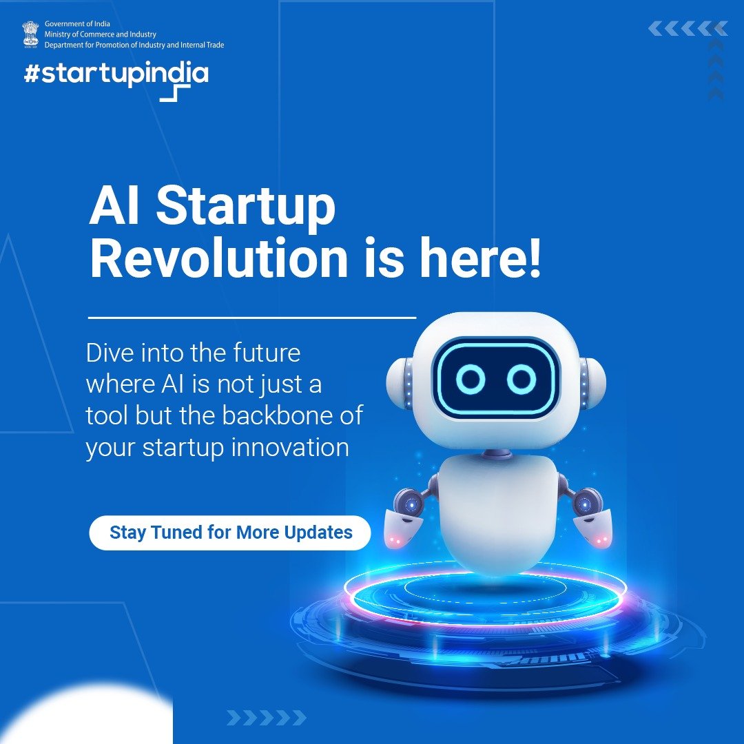 Unlock the power of AI for your startup!

Dive into a world where operational costs are minimised, and scaling up feels effortless.

Embrace AI and watch your startup soar.

#AIRevolution #StartupIndia #IndianStartups #DPIIT