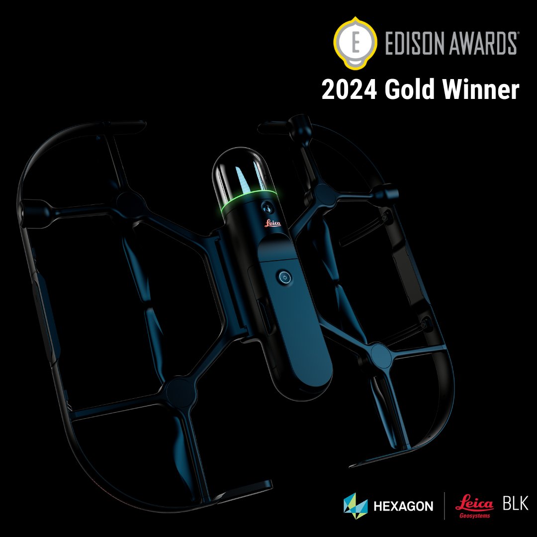 Exciting news! 📣 Our Leica BLK2FLY has taken flight to new heights, securing Gold at the renowned Edison Awards! 🥇 
 
Check out the award here: hxgn.biz/49OyTin
#EdisonAwards #LeicaBLK #BLK2FLY @LeicaBLK