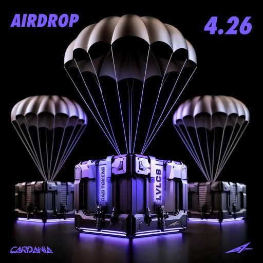 The $RAD airdrop is now complete for all LVLCS holders who delisted their NFTs. 🪂 @Cardania_HQ #RAD #Cardania #Web3 #Web3Games #NFT #NFTs #Cardano #CardanoCommunity #Airdrop #LVLCS