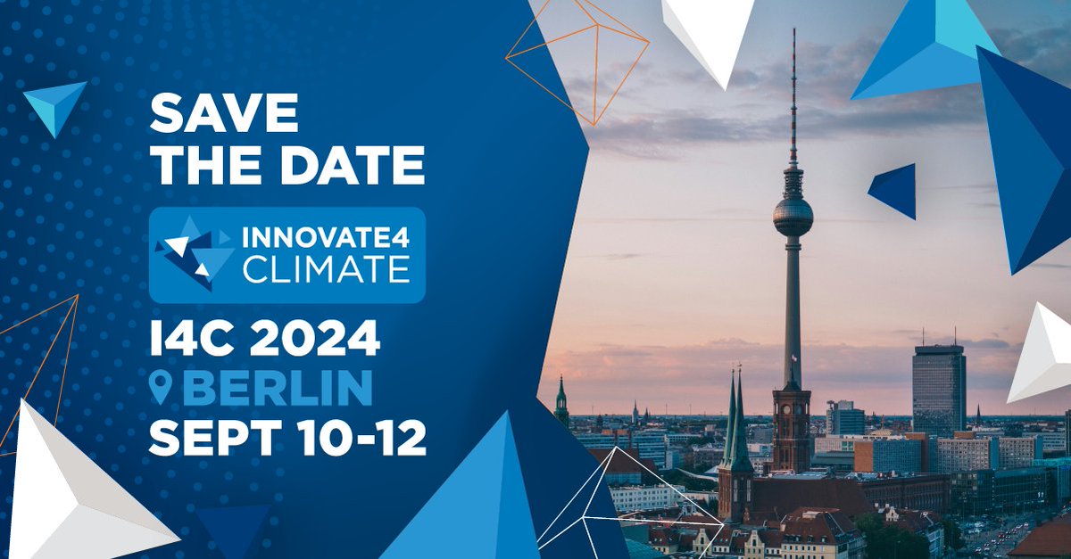 #Innovate4Climate will be back in September in Berlin, Germany🇩🇪! Sign up for updates: wrld.bg/gspw50RmtlX