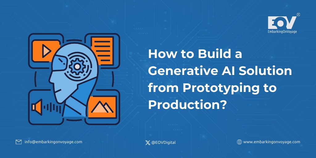 From Prototype to Production: The Comprehensive Guide to Generative AI Solutions 🛠️ This post explores the entire process, from defining your goals to deployment. 💡 Read the full blog -> bit.ly/4bb5BM4 . . #generativeAI #AI #machinelearning #EOV #businessintelligence