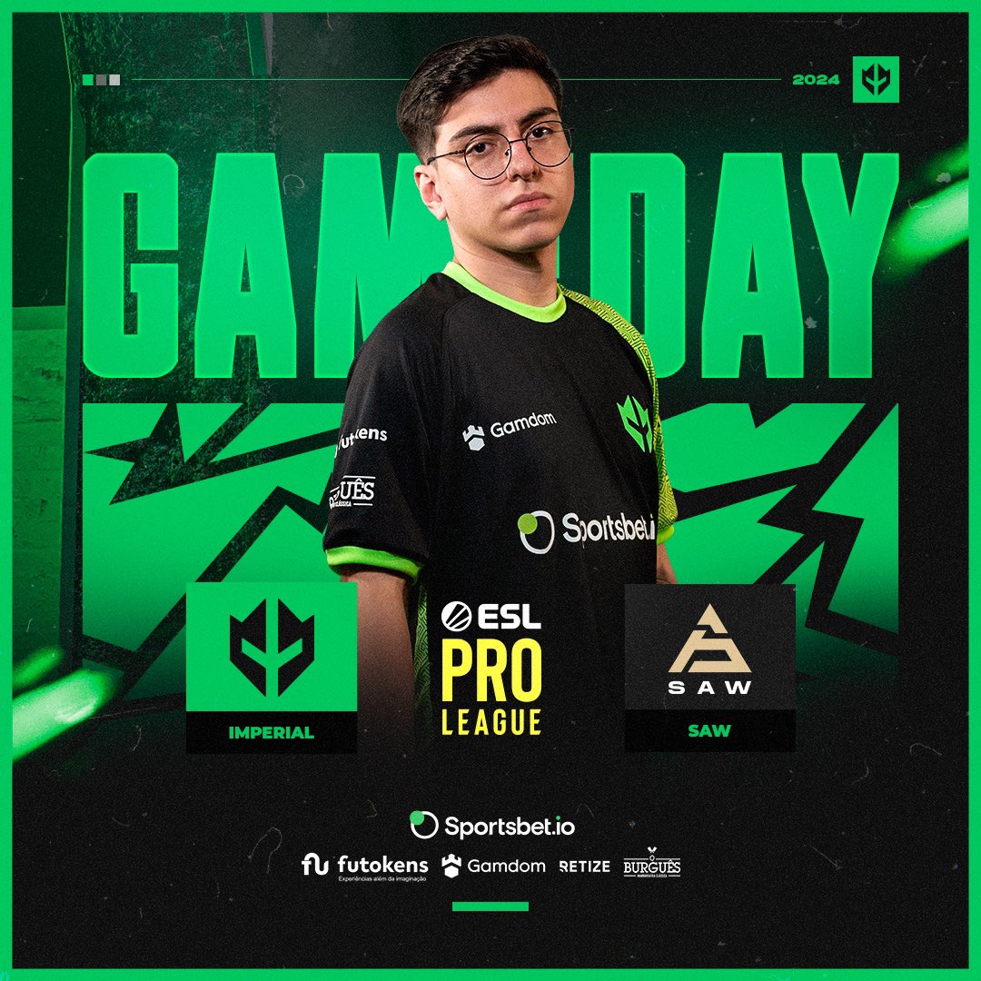 Às 11h30 lutaremos pela sobrevivência na ESL Pro League 🔥

🆚 SAW

Esperamos vocês na torcida 💚

#GoIMP