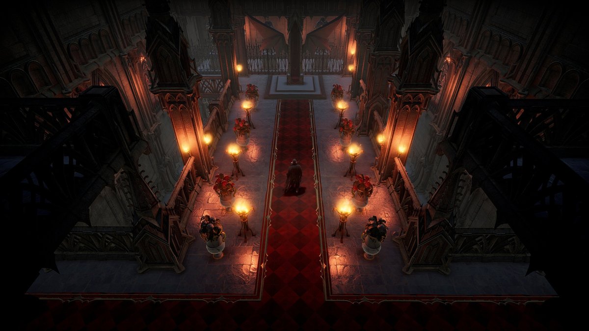 Build a throne room worthy of the mightiest of undead rulers. #VRising #BuildingGame