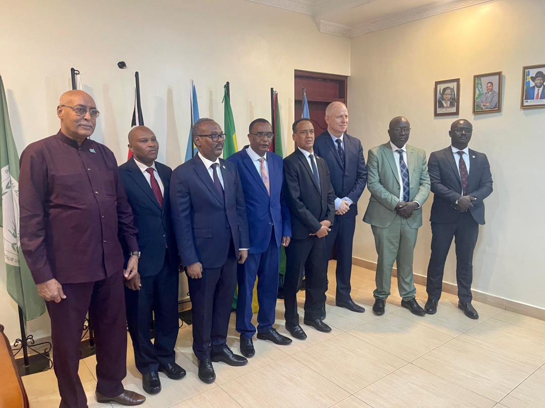 IGAD Mission today hosted CTSAMVM briefing to the IGAD FORUM OF AMBASSADORS . H.E <a href="/mahamoud_hassan/">HASSAN MAHAMOUD</a> led the discussion on the ongoing activities and challenges of the mechanism. <a href="/IGADsecretariat/">IGAD Secretariat</a> <a href="/kwaje_david/">David Kwaje</a> <a href="/DrWorkneh/">Dr Workneh Gebeyehu</a> <a href="/IGAD_Spokes/">IGAD Spokesperson</a>