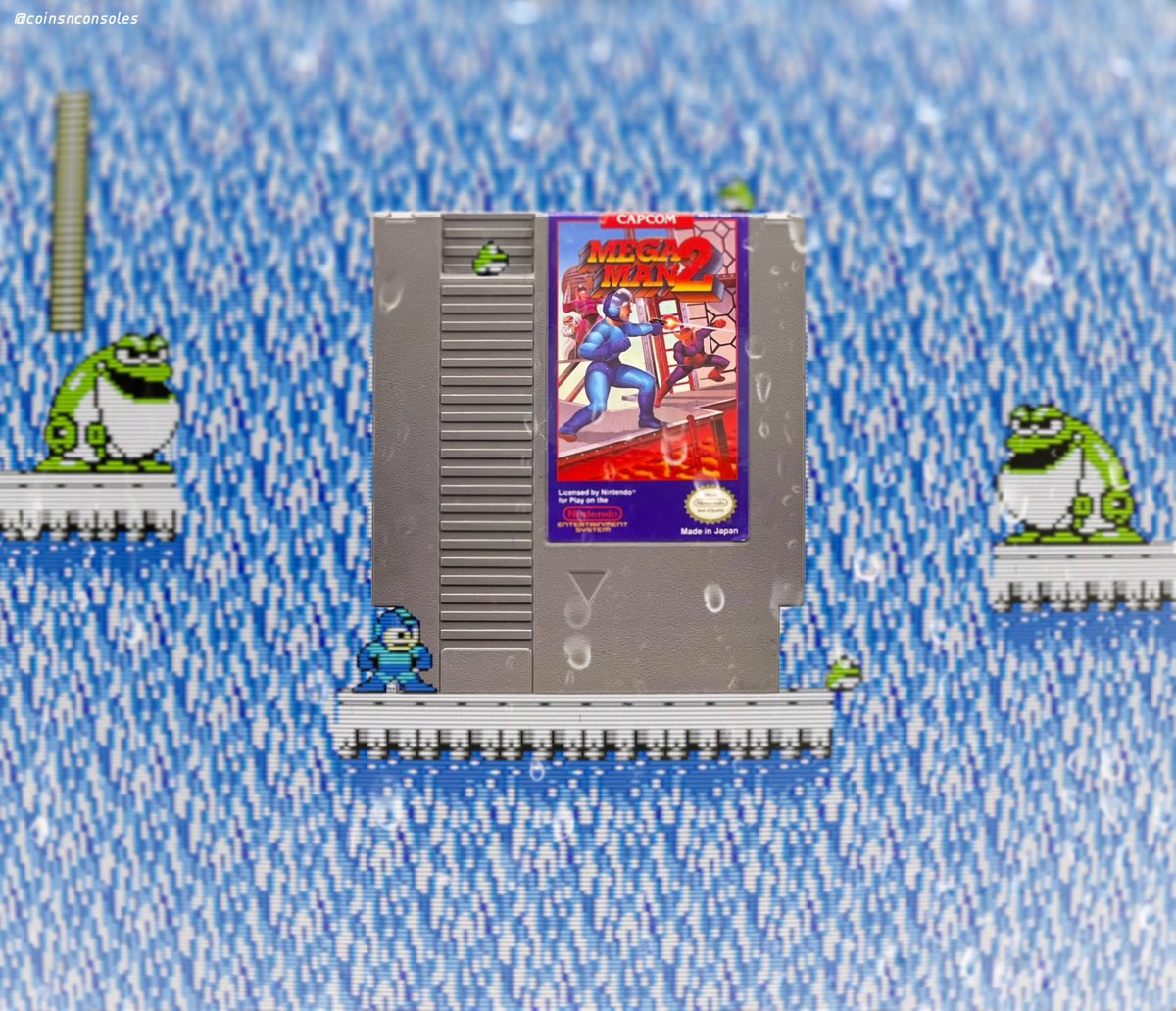 Console: NES Game: Mega Man II Genre: Platformer (Capcom Co. Ltd, 1988 / Capcom U.S.A, Inc., 1989) Can you help Mega Man defeat the master robots and put a stop to Dr. Wily’s evil plans in this legendary platformer for the Nintendo Entertainment System? #NES #Capcom #MegaMan