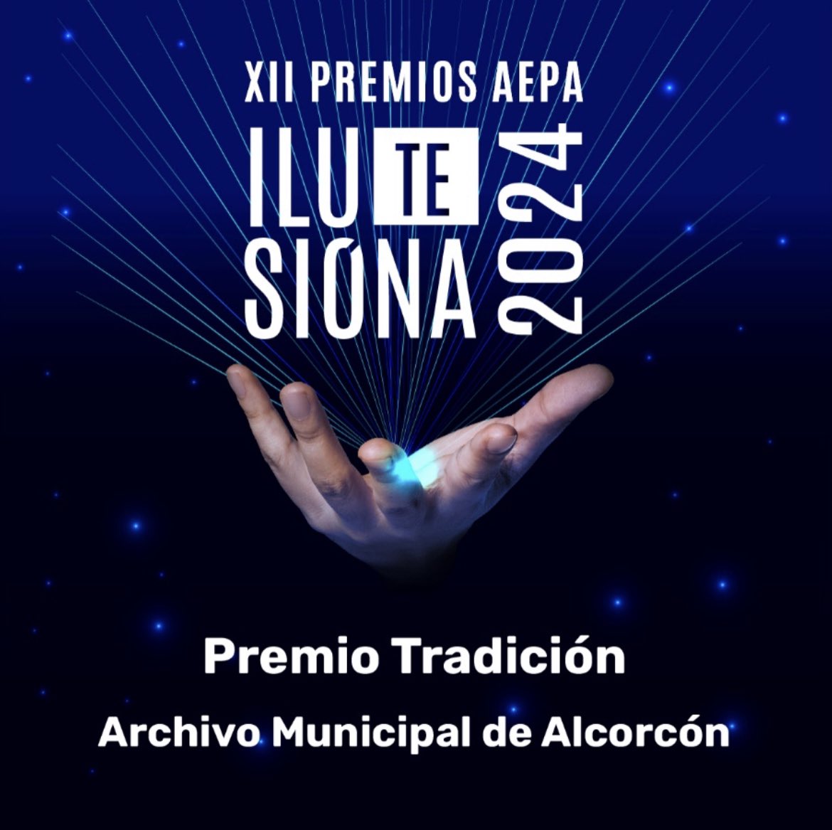 Enhorabuena al Archivo Municipal de Alcorcón, merecedores de nuestro Premio Tradición. (Hilo)

#PremiosAEPA #Ilusiónate #Networking #Emprendedores #Alcorcón
#AEPA #somosaepa #MagiaEmpresarial
