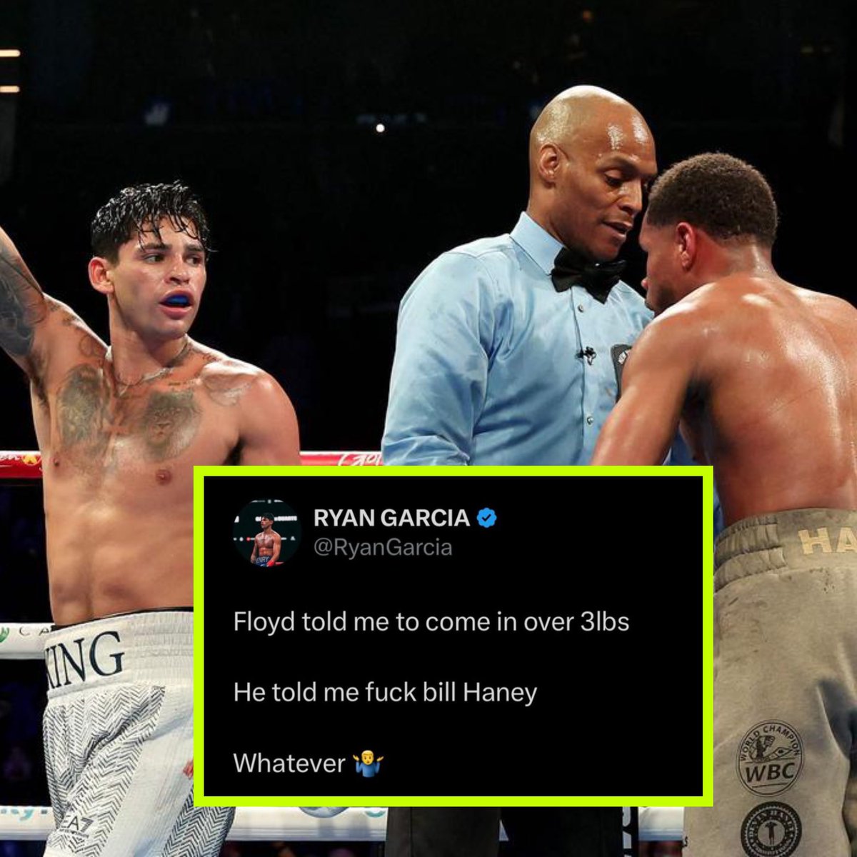Disgraceful carry on from Ryan Garcia. He should be docked half of his purse for purposely missing weight. There’s fine margins at world level boxing and it’s also incredibly dangerous. 

#fightclub247 #boxing #fighter #garciahaney #ryangarcia #devinhaney #champion #forthefans